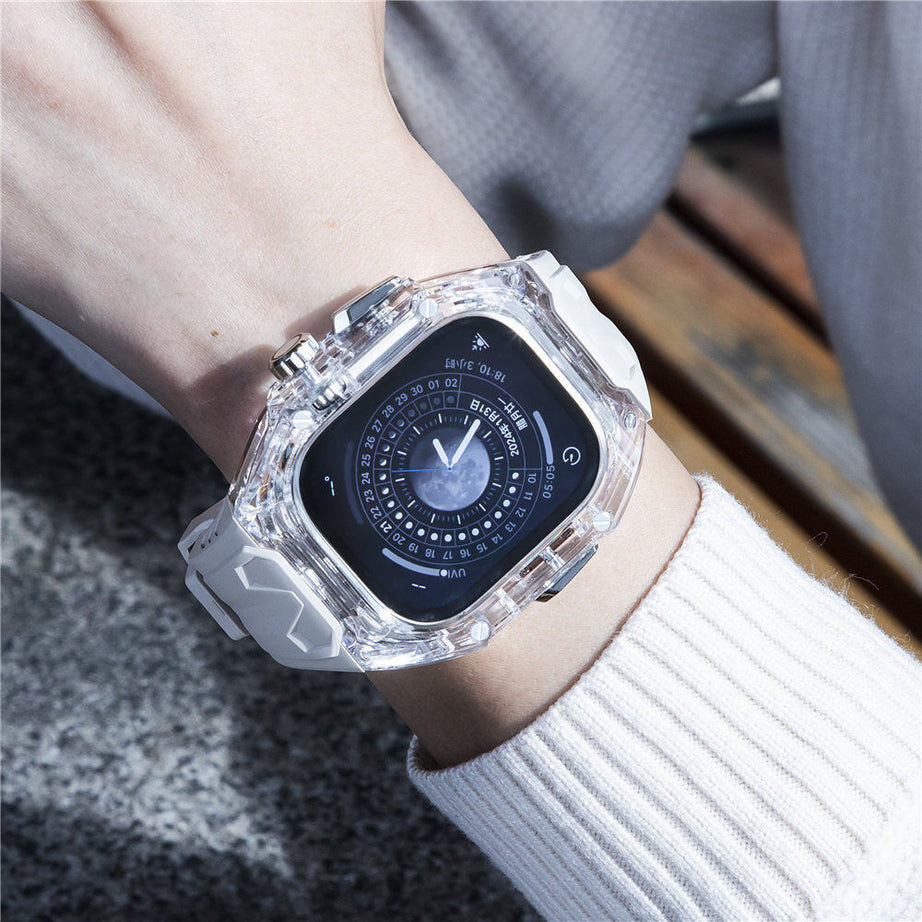 49MM Starlight Luxury Transparent Case by Shopyholy Compatible for Apple Watch Ultra