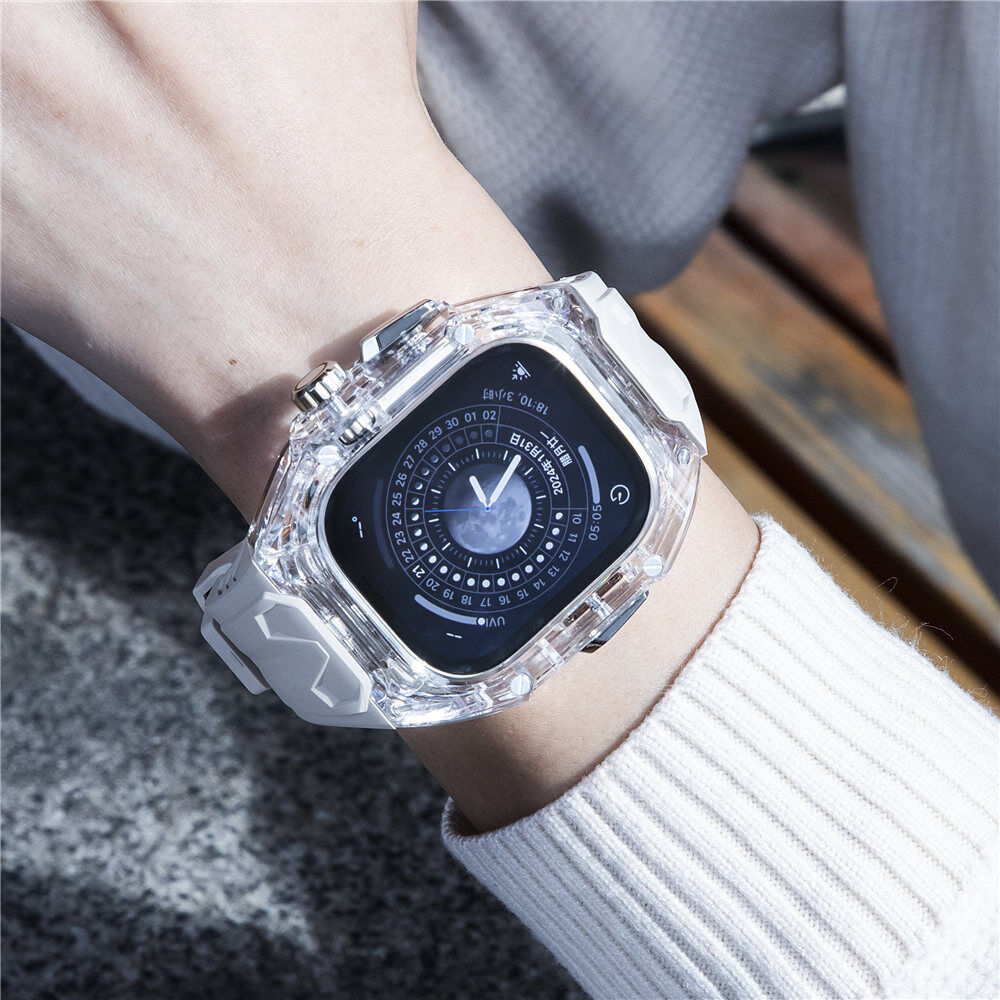 49MM Starlight Luxury Transparent Case by Shopyholy Compatible for Apple Watch Ultra