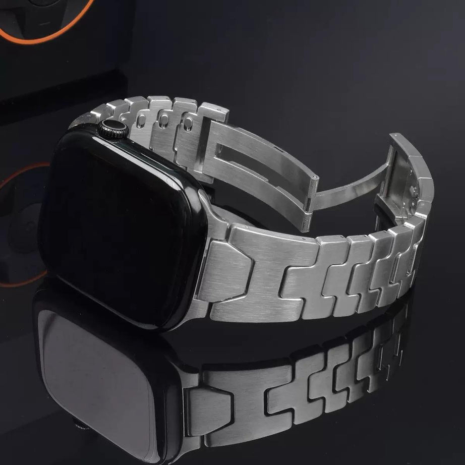 Titanium Luxury Quilk Release Band By Shopyholy Compatible For Appe Watch