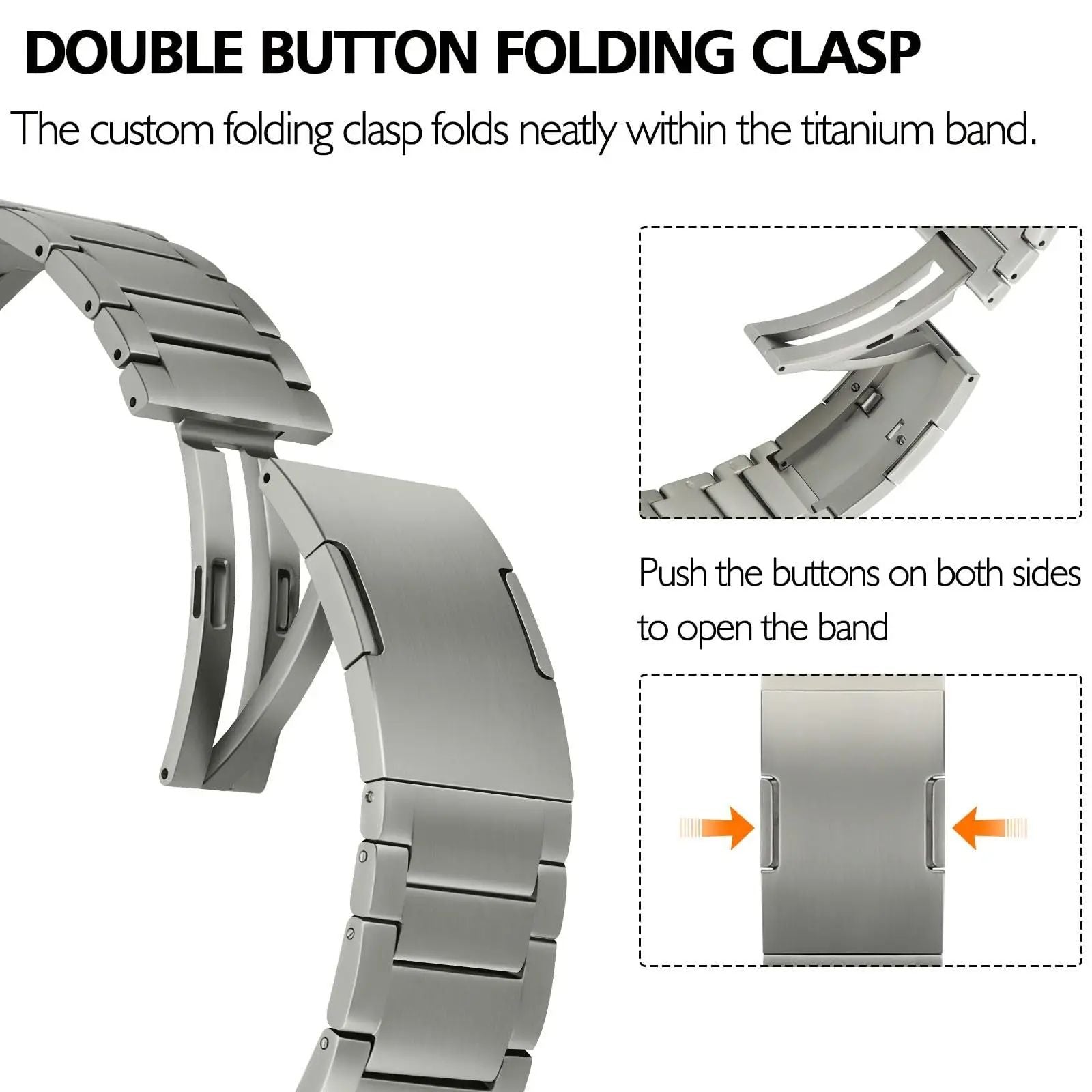 Black Titanium Luxury Quilk Release Band By Shopyholy Compatible For Appe Watch