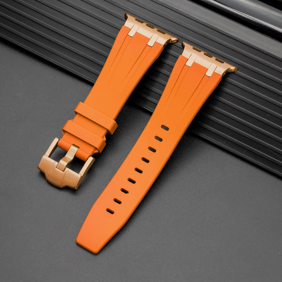 Orange Rose Gold Luxury G-Shock Edition Sports Bands By Shopyholy Comaptible For iWatch