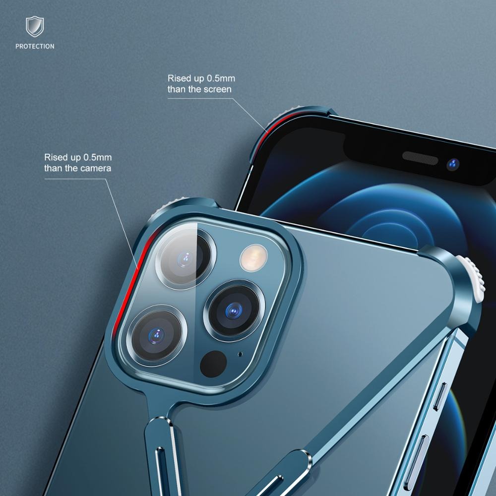 Luxury Metal Frame Shape Bumper Case By Shopyholy Compatible For iPhone