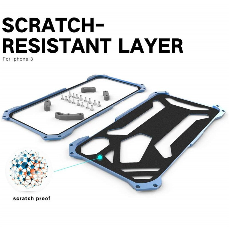 Premium Shock Proof Metal Frame Bumpers Case By Shopyholy Compatible For iPhone