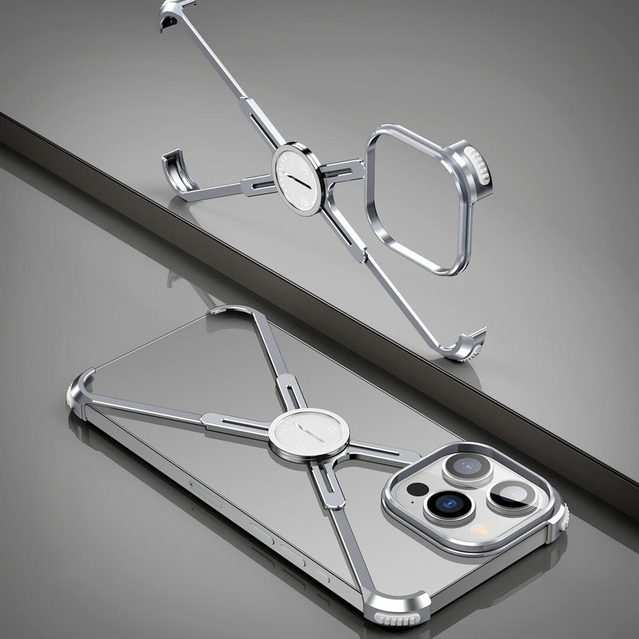 Luxury Metal Frame Shape Bumper Case By Shopyholy Compatible For iPhone