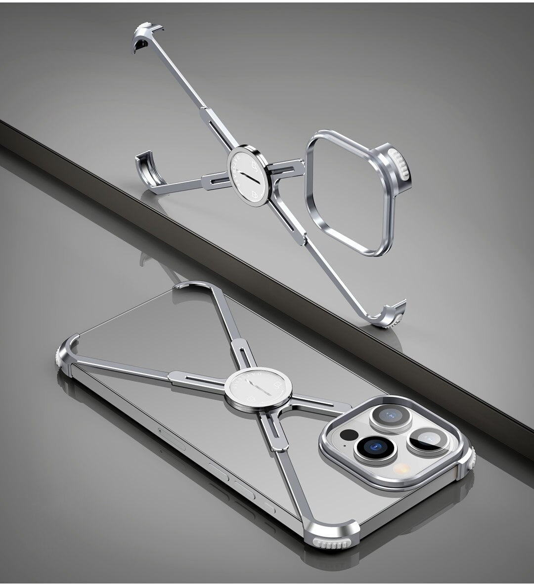 Luxury Metal Frame Shape Bumper Case By Shopyholy Compatible For iPhone