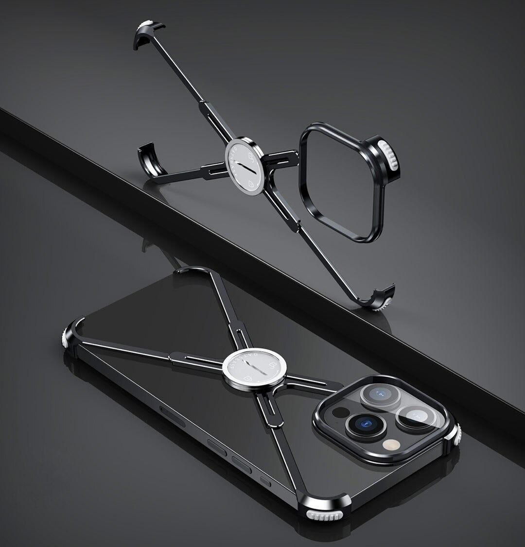 Luxury Metal Frame Shape Bumper Case By Shopyholy Compatible For iPhone