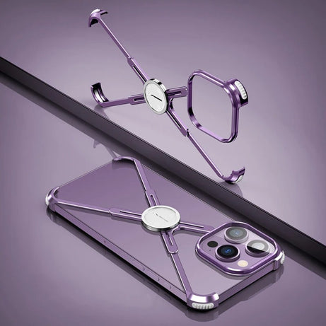 Luxury Metal Frame Shape Bumper Case By Shopyholy Compatible For iPhone