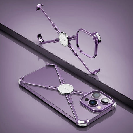 Luxury Metal Frame Shape Bumper Case By Shopyholy Compatible For iPhone