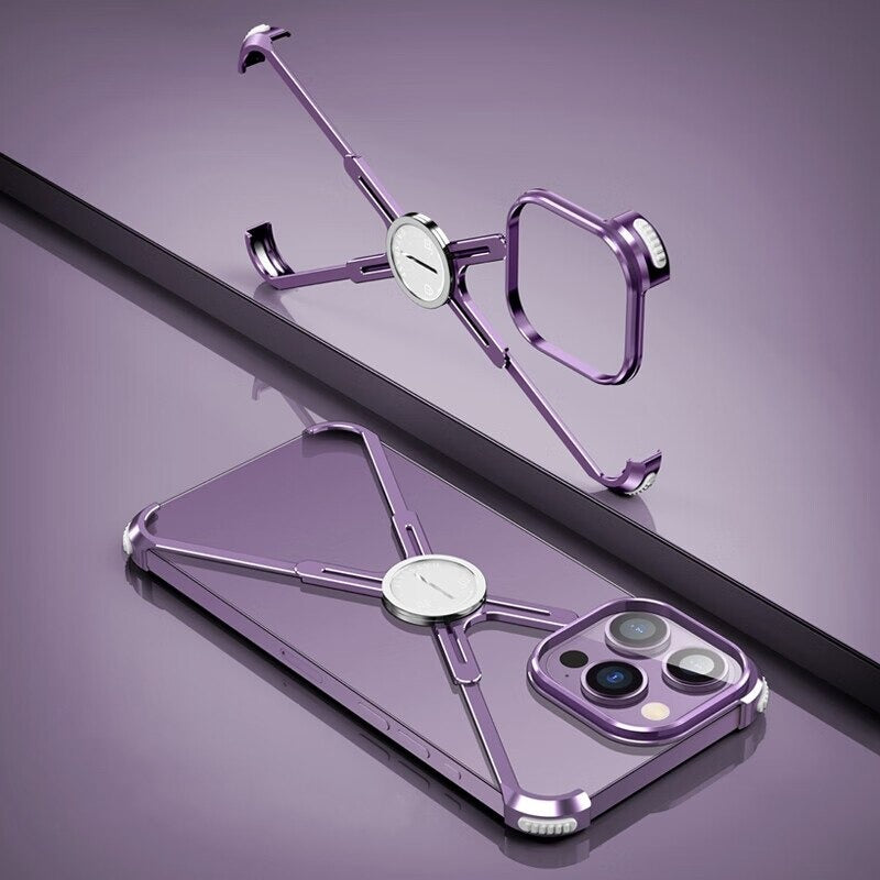 Luxury Metal Frame Shape Bumper Case By Shopyholy Compatible For iPhone