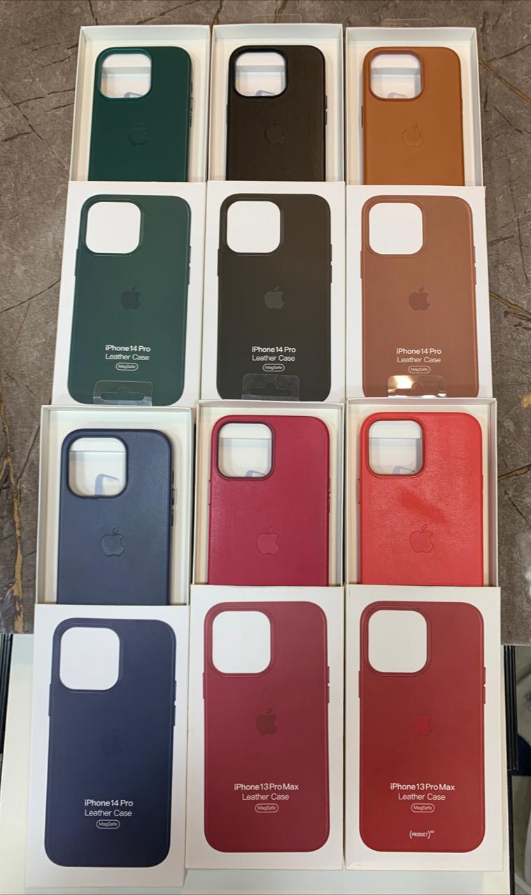 Black Premium Leather Case for iPhone