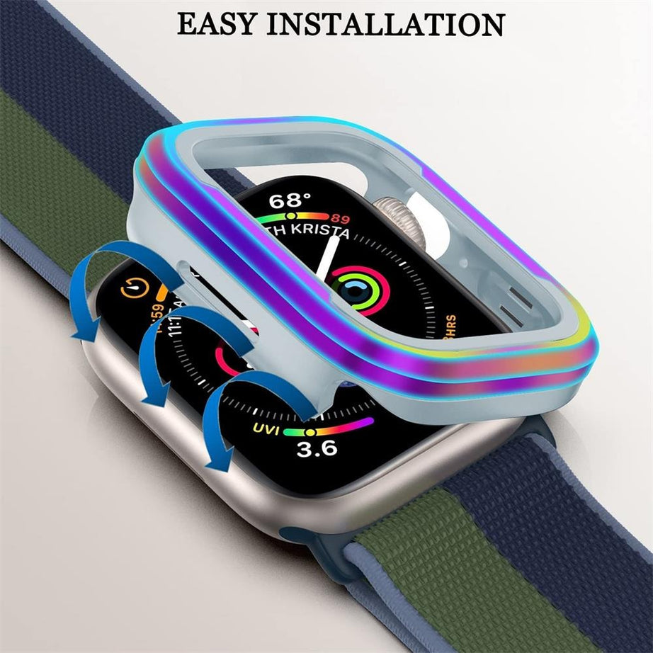 Premium Metal Case With TPU Bumper By Shopyholy For Smart Watch Ultra 49mm