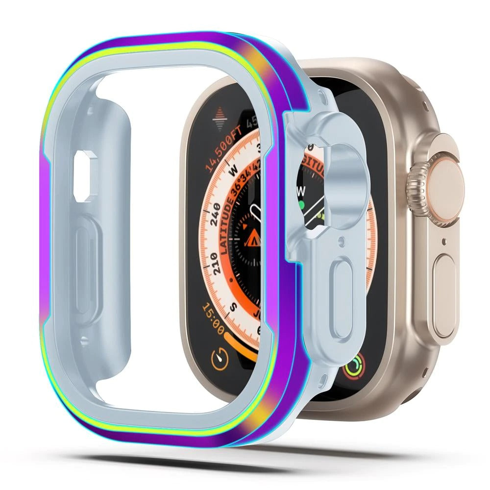 Premium Metal Case With TPU Bumper By Shopyholy For Smart Watch Ultra 49mm