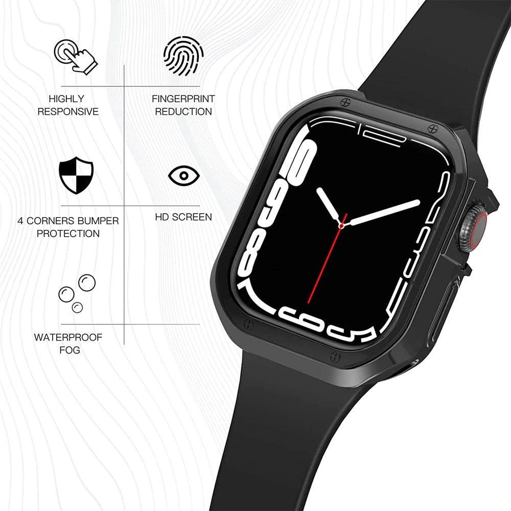 Premium Chromed Plating Case By Shopyholy Compatible For Smart-Watch