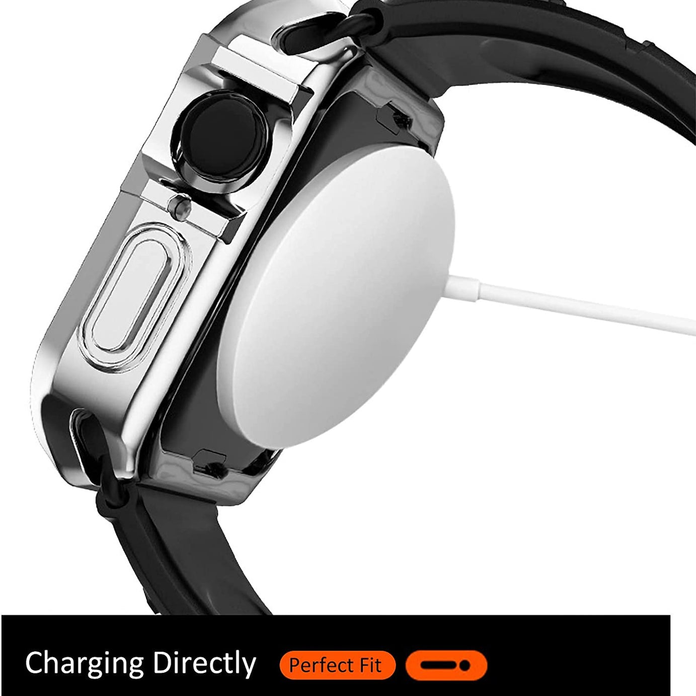 Premium Chromed Plating Case By Shopyholy Compatible For Smart-Watch