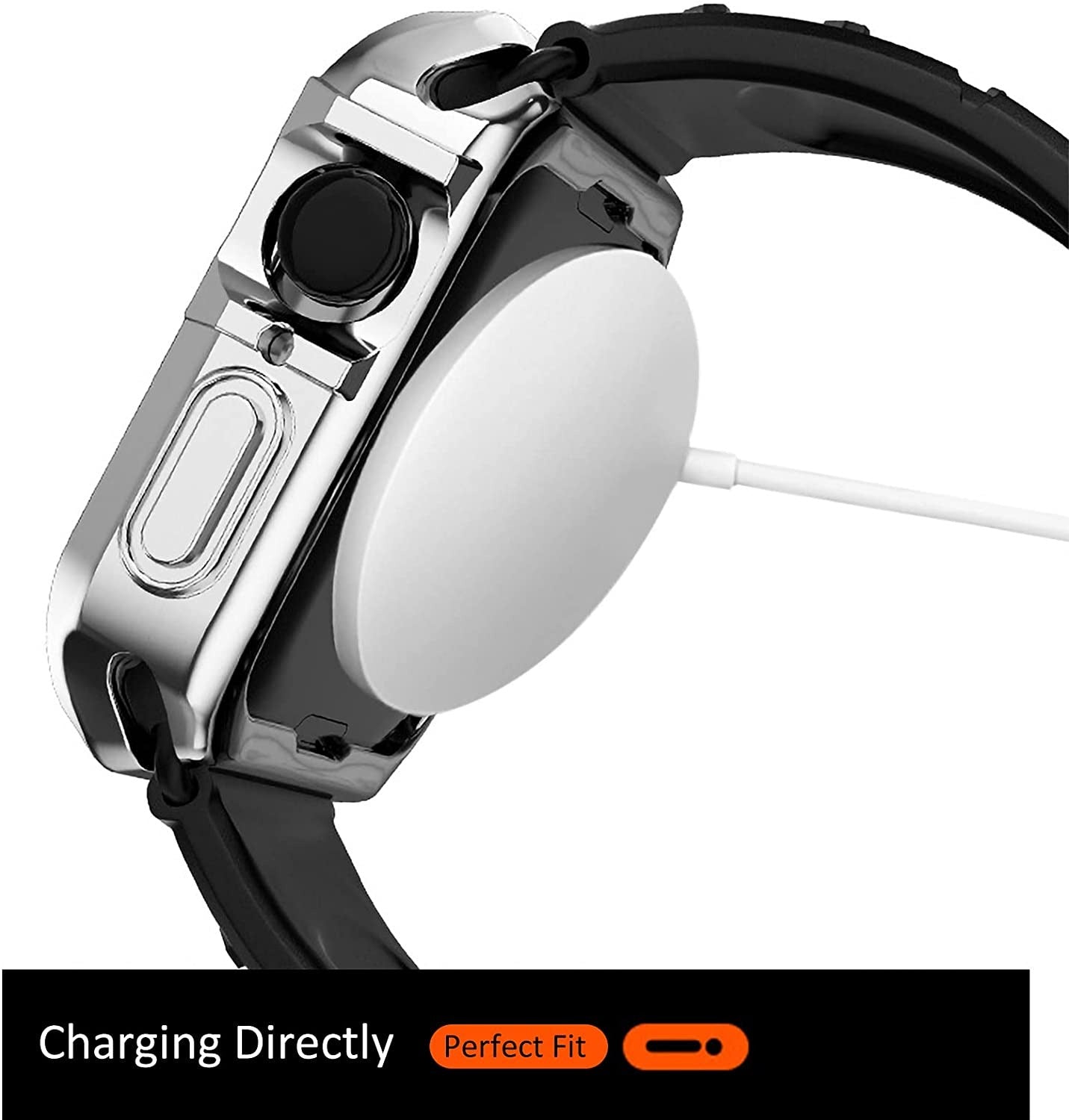 Premium Chromed Plating Case By Shopyholy Compatible For Smart-Watch