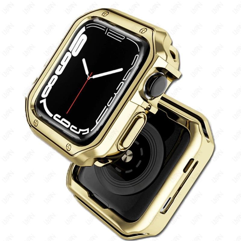 Premium Chromed Plating Case By Shopyholy Compatible For Smart-Watch