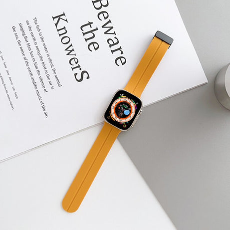 Premium Magnetic D-Buckle Silicone Strap By Shopyholy Compatible For iWatch
