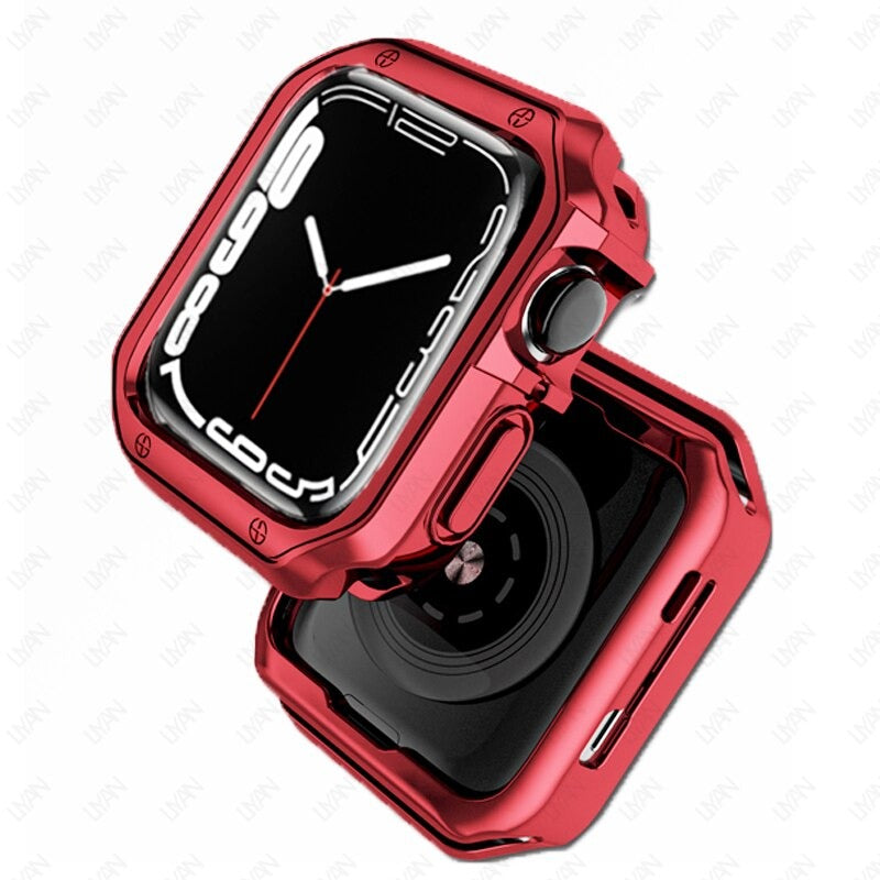 Premium Chromed Plating Case By Shopyholy Compatible For Smart-Watch