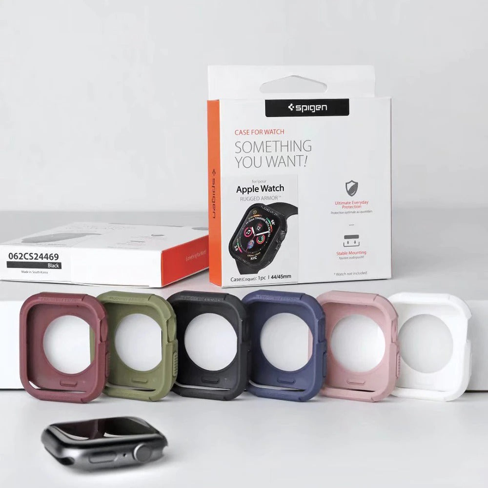 Premium Rugged Armor Spygen Cover Case By Shopyholy Compatible For Apple Watch