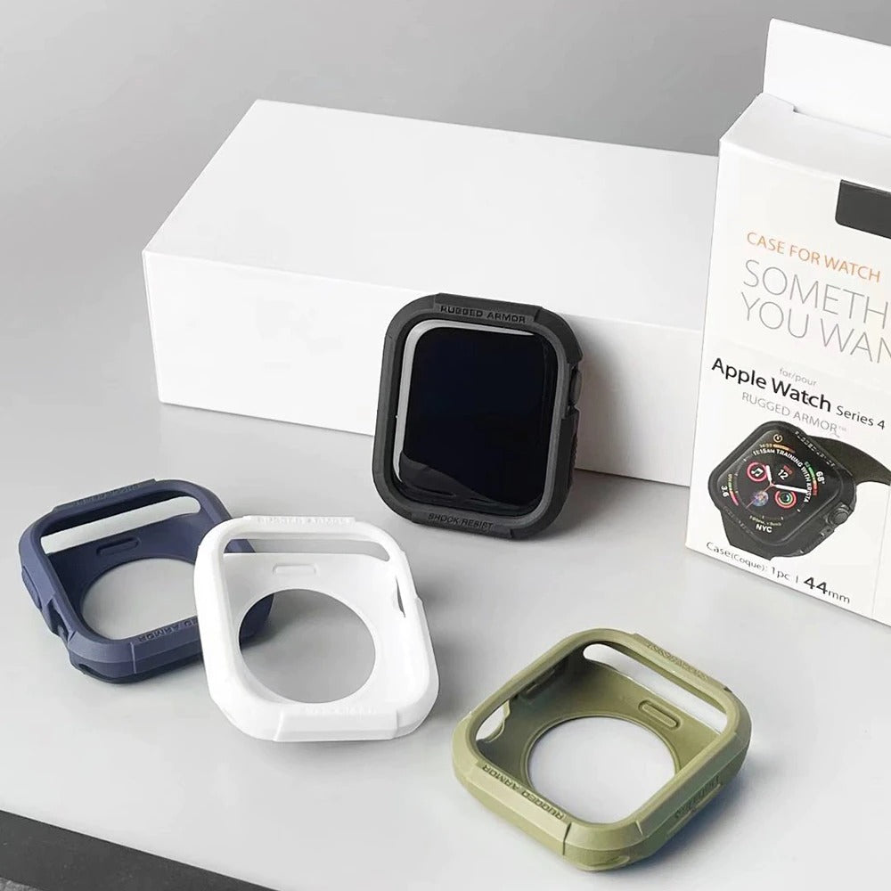 Premium Rugged Armor Spygen Cover Case By Shopyholy Compatible For Apple Watch