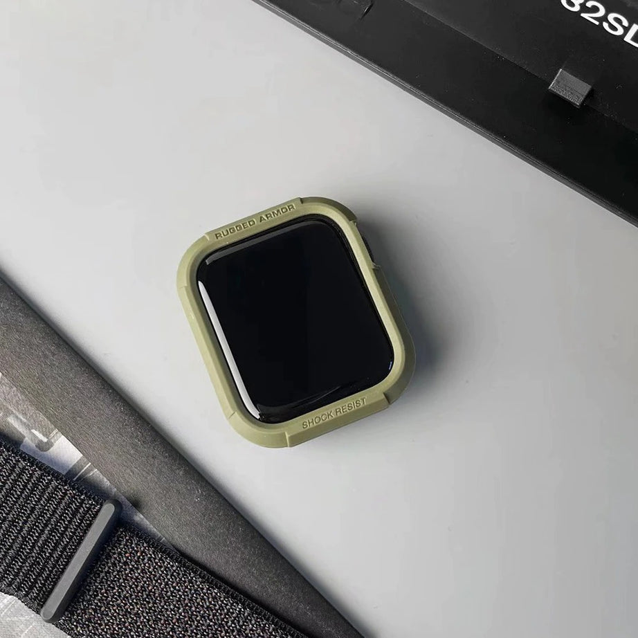 Premium Rugged Armor Spygen Cover Case By Shopyholy Compatible For Apple Watch
