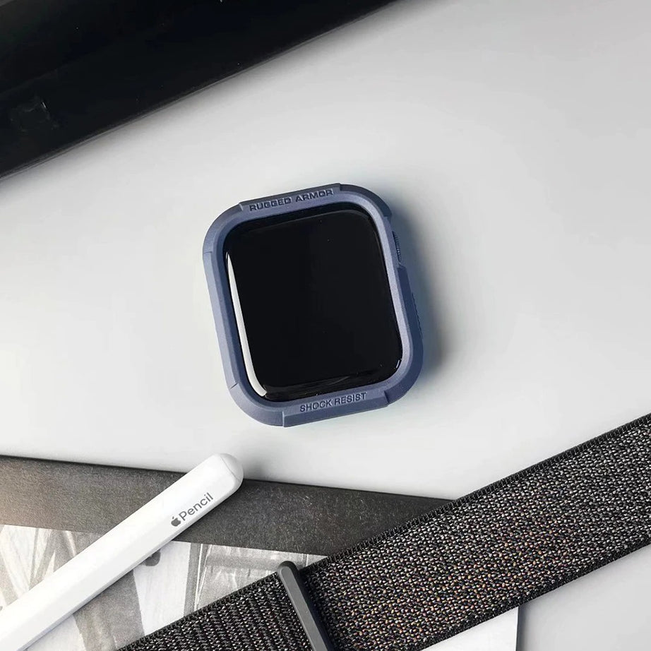 Premium Rugged Armor Spygen Cover Case By Shopyholy Compatible For Apple Watch