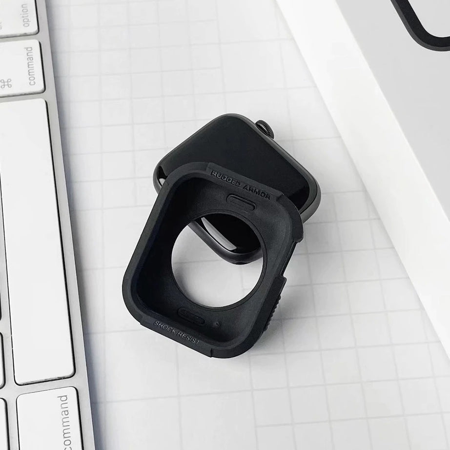 Premium Rugged Armor Spygen Cover Case By Shopyholy Compatible For Apple Watch
