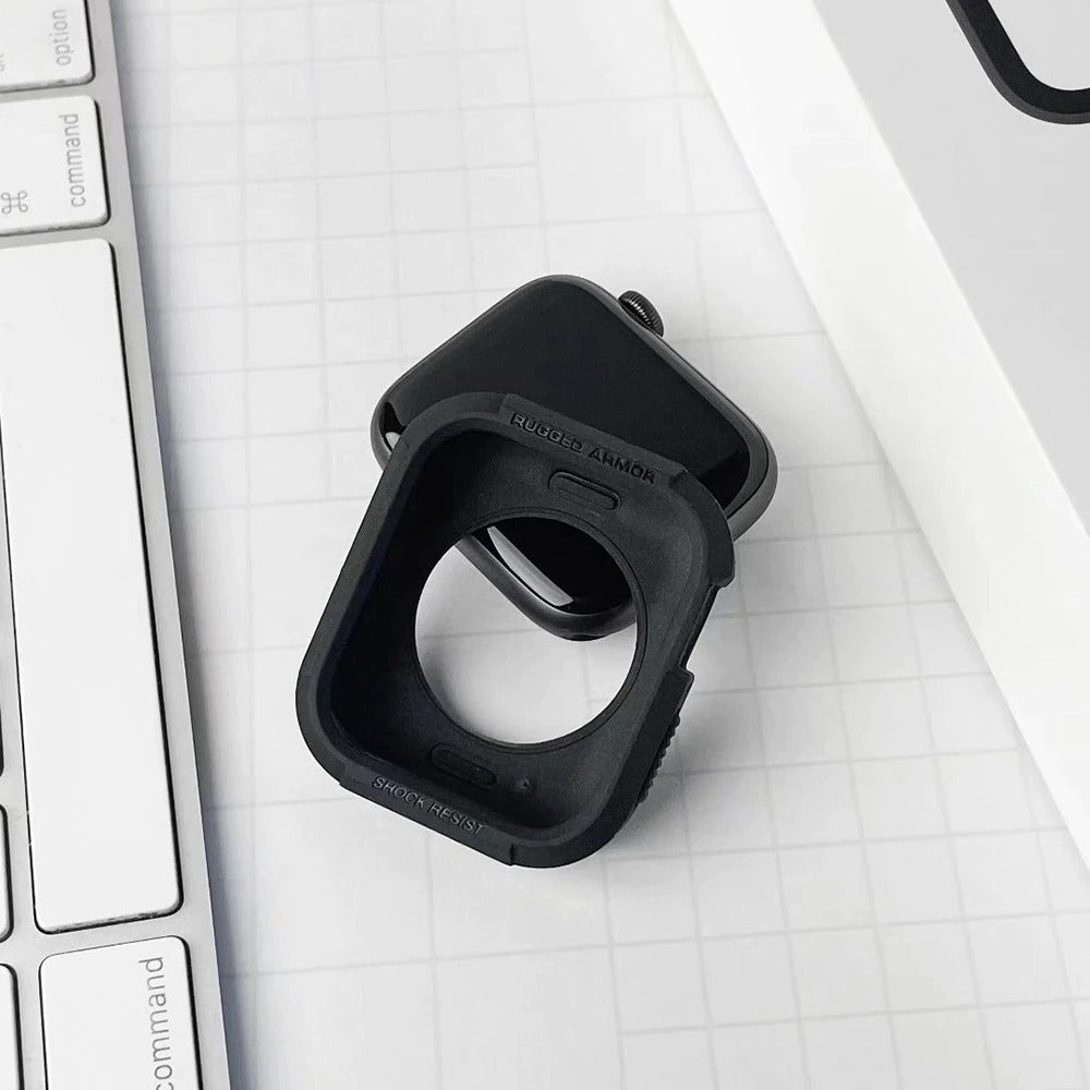 Premium Rugged Armor Spygen Cover Case By Shopyholy Compatible For Apple Watch