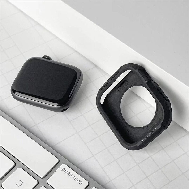 Premium Rugged Armor Spygen Cover Case By Shopyholy Compatible For Apple Watch