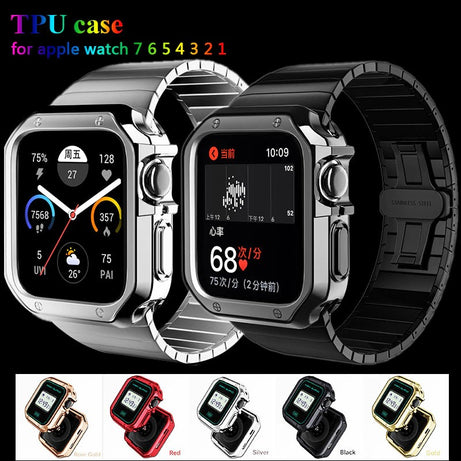 Premium Chromed Plating Case By Shopyholy Compatible For Smart-Watch