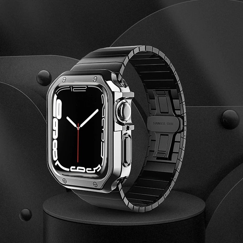 Premium Chromed Plating Case By Shopyholy Compatible For Smart-Watch